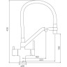 Смеситель для кухни с гибким изливом GAPPO G4398-83