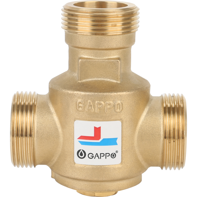 Термостатический смесительный клапан для твердотопливных котлов GAPPO G1444,07
